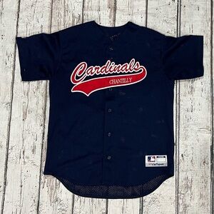 Cardinals Chantilly Softball Club Blue Majestic Stitched Jersey Sports